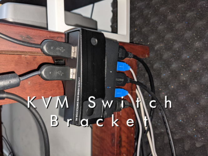 KVM Switch Desk Bracket