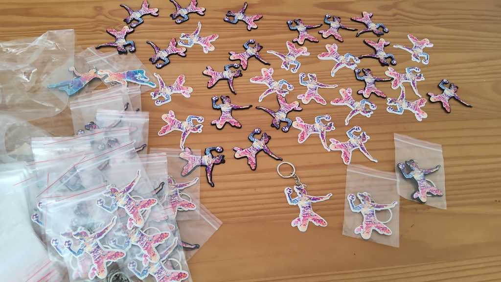 Handball Keychains - Men and Women (for DTF UV stickers)
