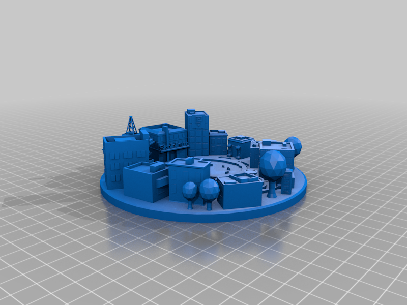 Debianopolis for 3D printing