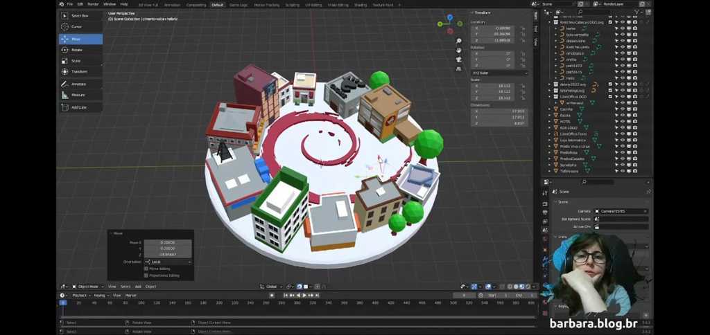 Debianopolis for 3D printing