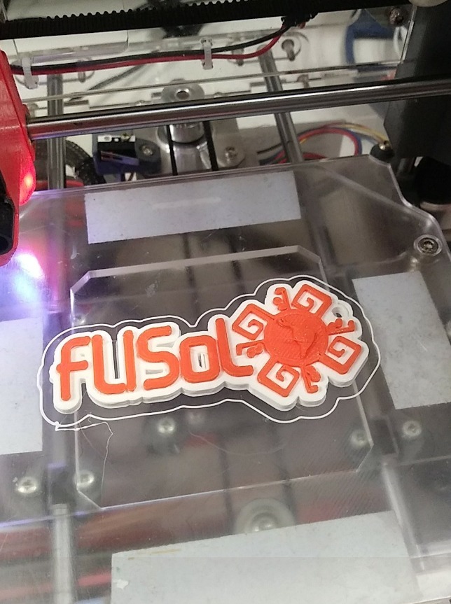 Flisol LOGO keychain