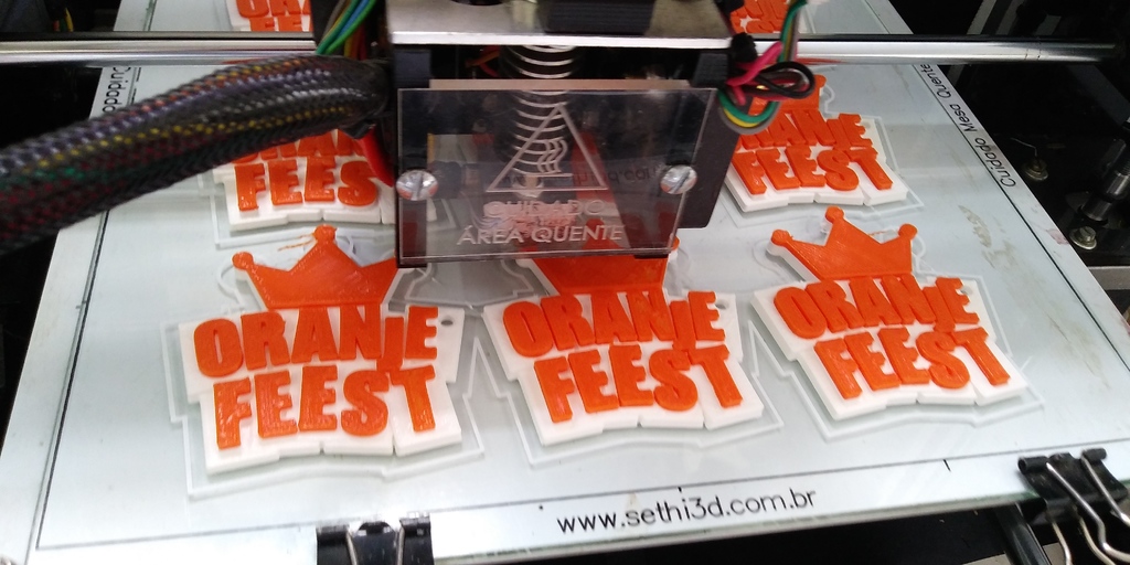 OranjeFeest keychain - A Dutch National Day Celebration