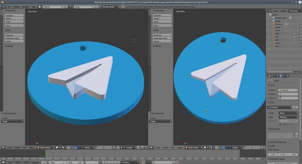 Telegram keychain