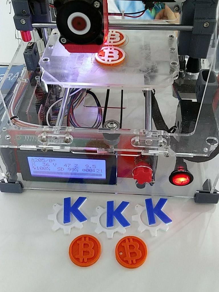 KDE logo Keychain - K up to 2nd color
