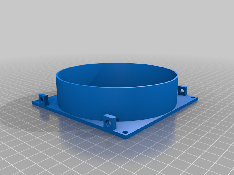 120mm Fan Shroud w/side tabs