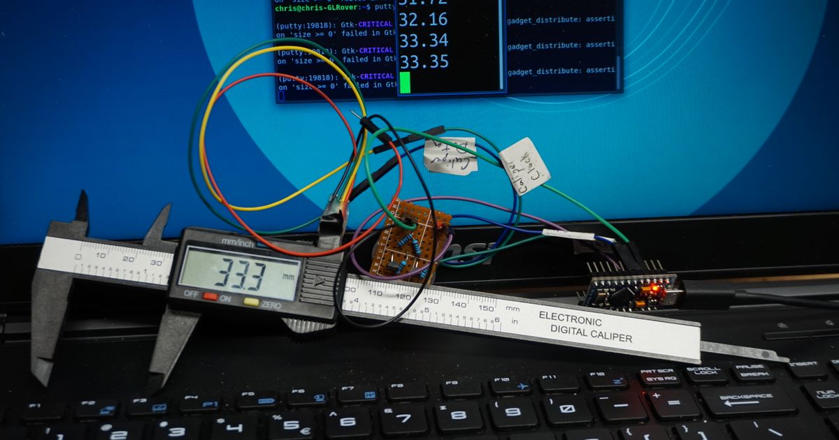 Digital Calipers to Arduino Adapter by Inhibit Download free STL