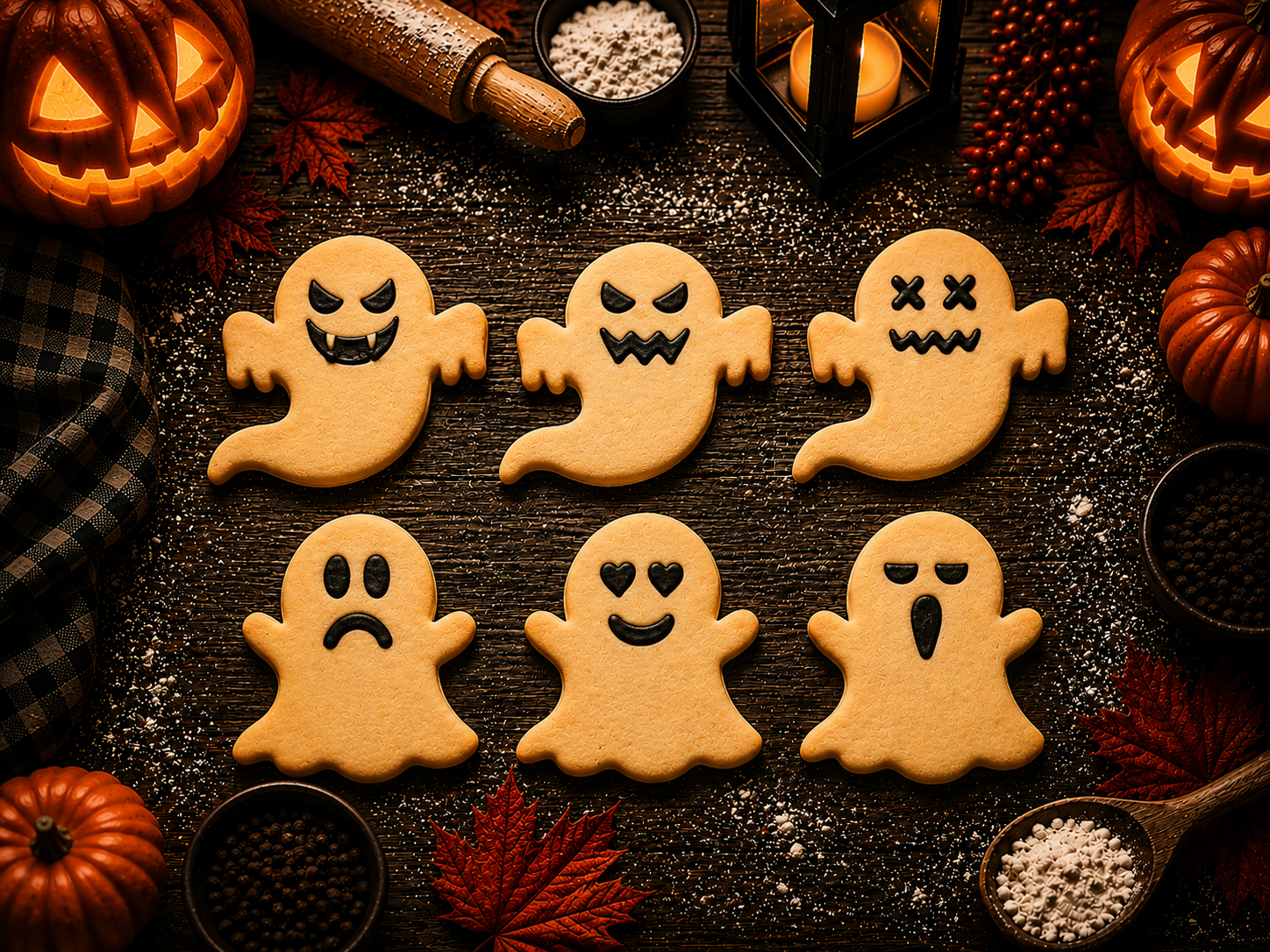 "Ghosts" (Halloween) Cookie Cutter set