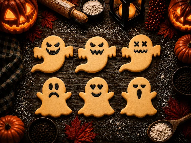 "Ghosts" (Halloween) Cookie Cutter set