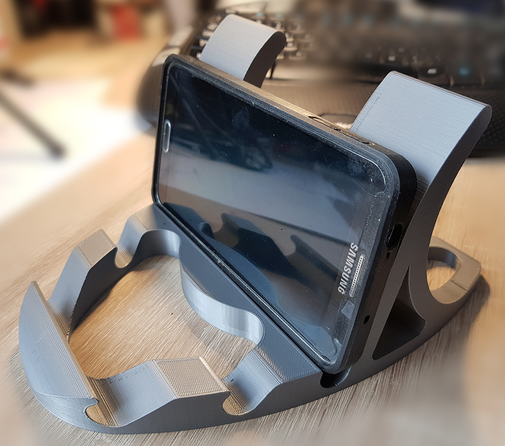 Tablet phone 3 position desk stand holder v1
