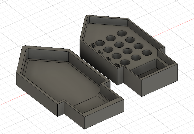 nozzle-shaped nozzle box/holder