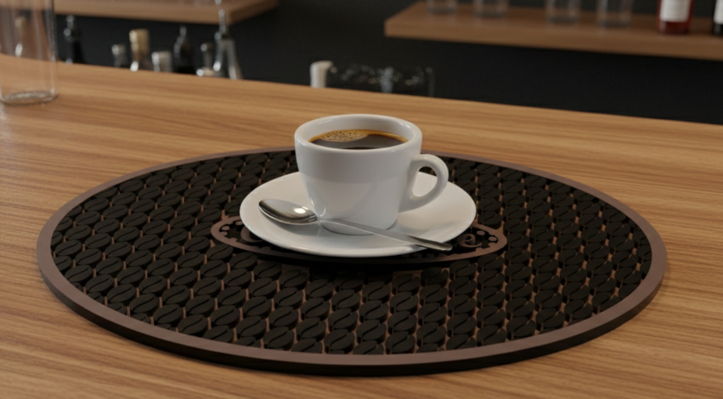 Coffee Bean TPU Mat – “Coffee Time”
