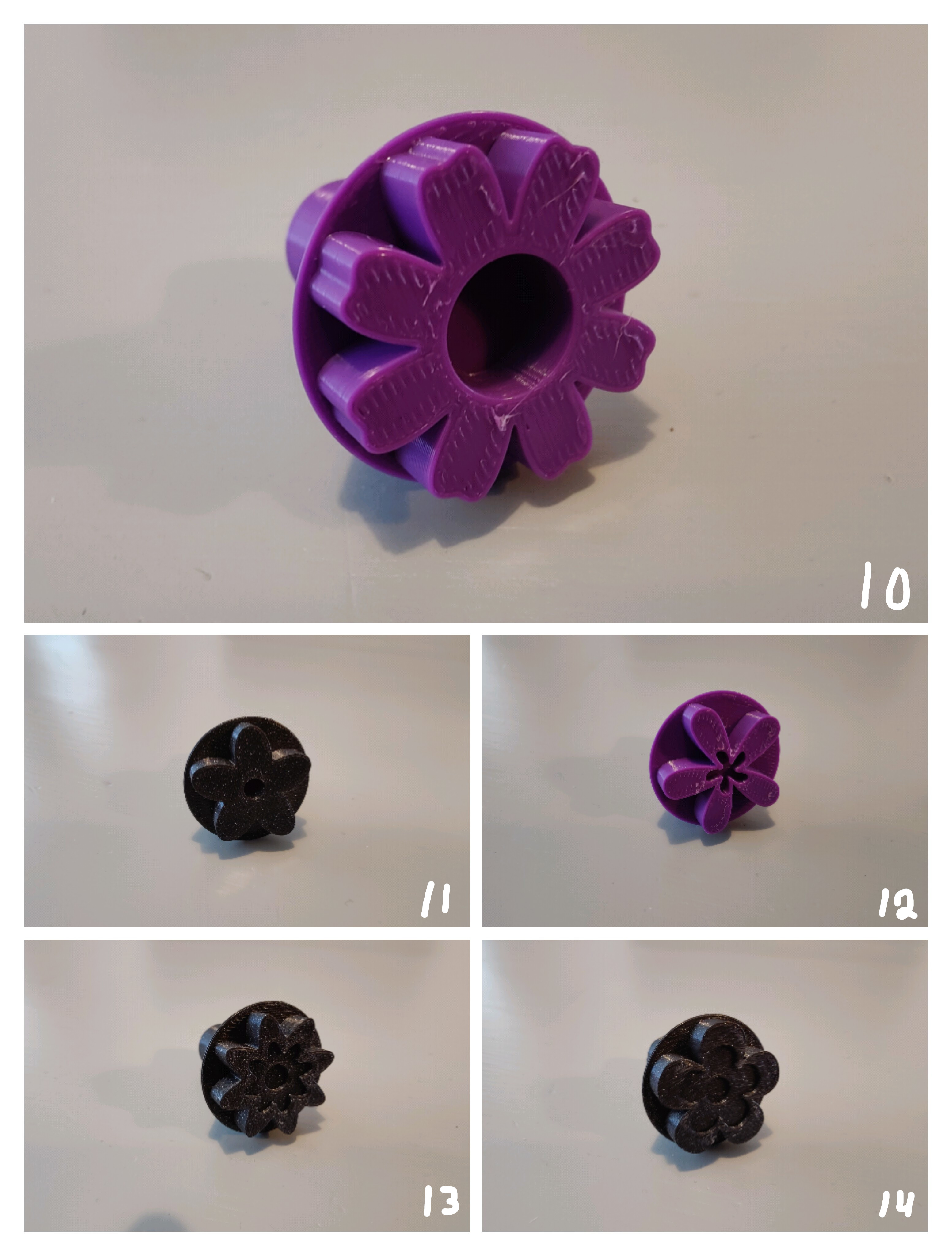 STL file FLOWER STAMPS SET X10 💐・Model to download and 3D print