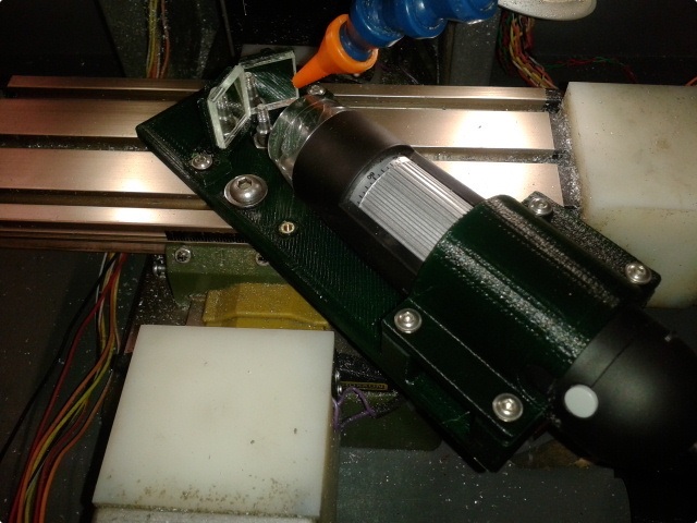 Alignment microscope for drilling 3D printer nozzles