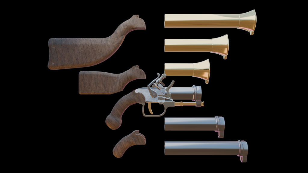Working Flintlock Pistol (Nerf) — thumbnail 6