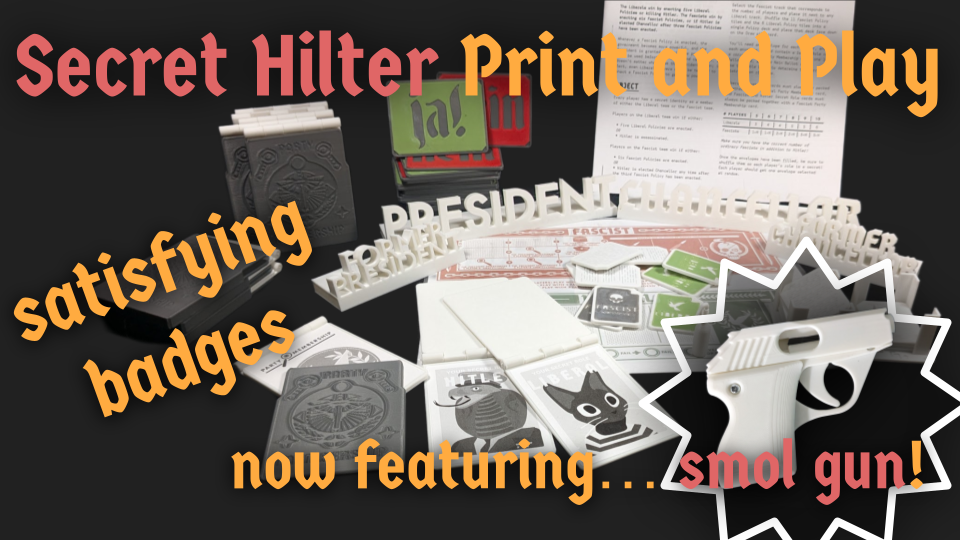Secret Hitler - Print and Play - With Custom Badges