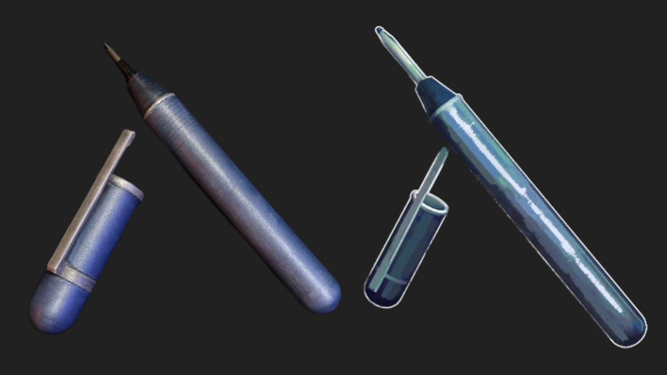 Bullet-style / Space-style rounded pen - G2 Inserts