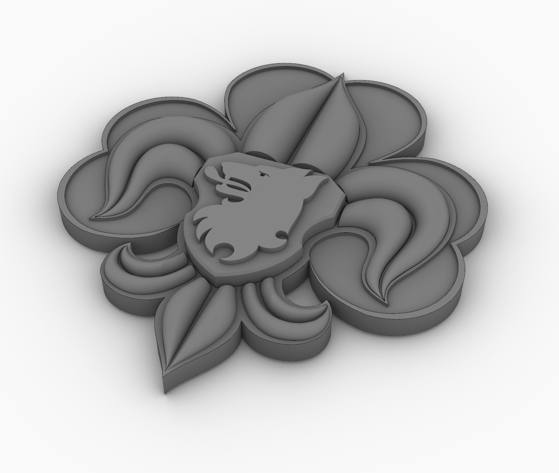 Skautská lilie by Skauti Pozlovice | Download free STL model ...