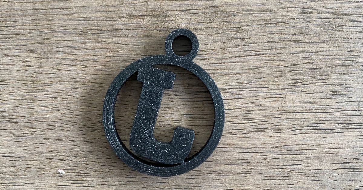 keychain the letter j by Sem04 | Download free STL model | Printables.com