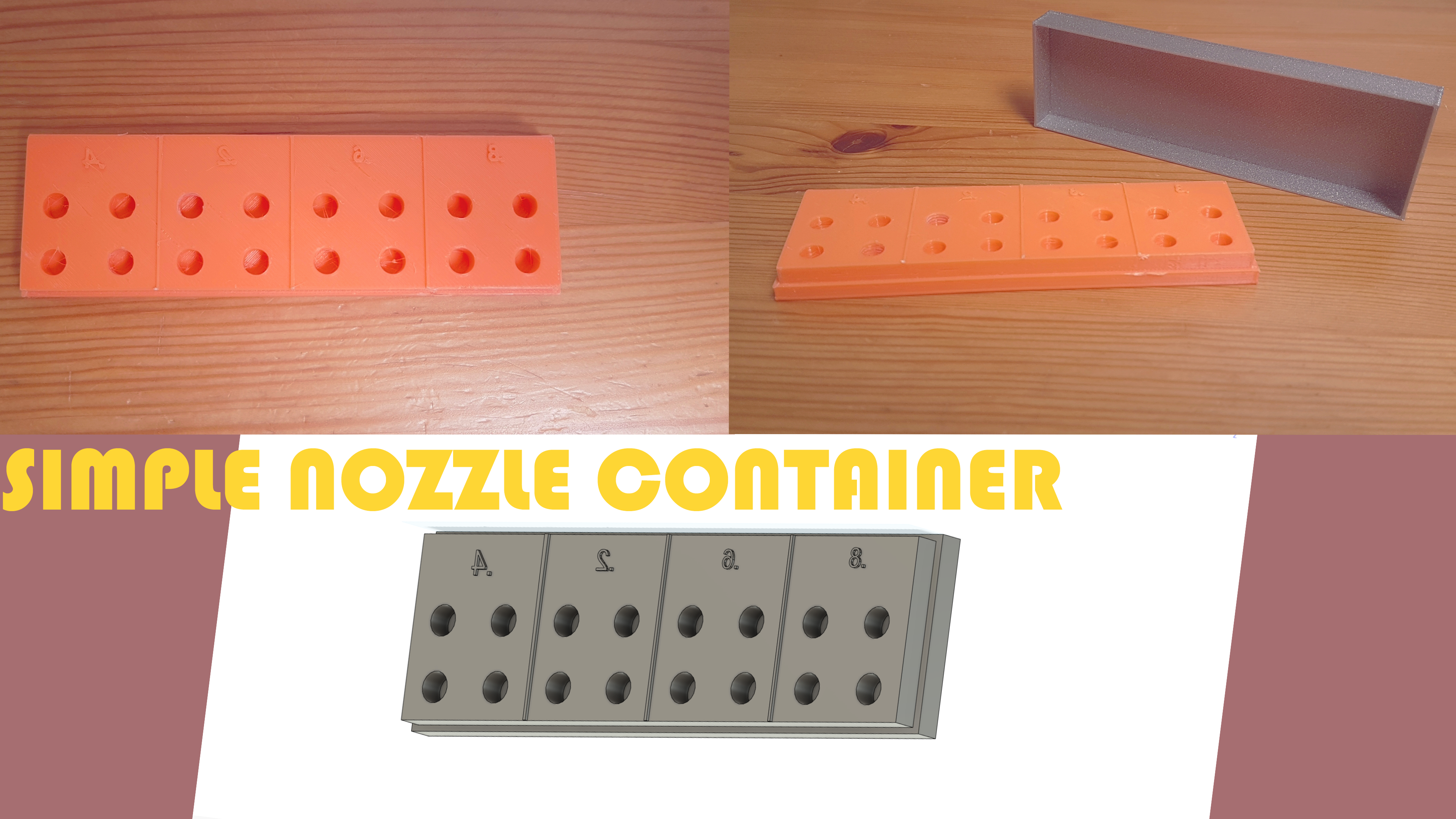 Simple Nozzle Container + different types of Covers