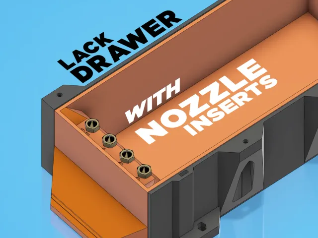 (LEGACY) Lack Drawer With Nozzle Inserts