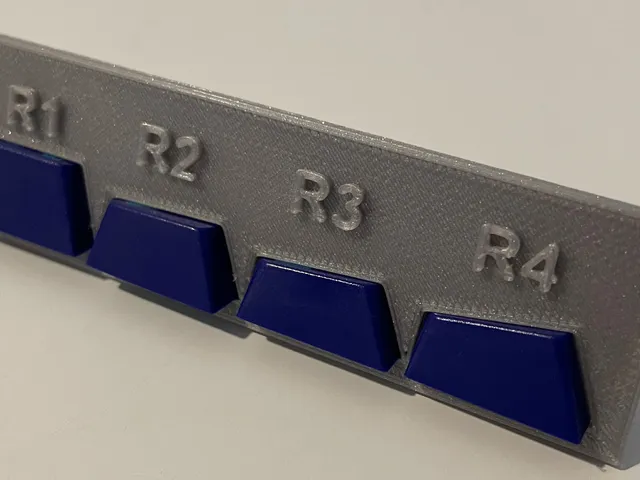Cherry profile keycap row identifier