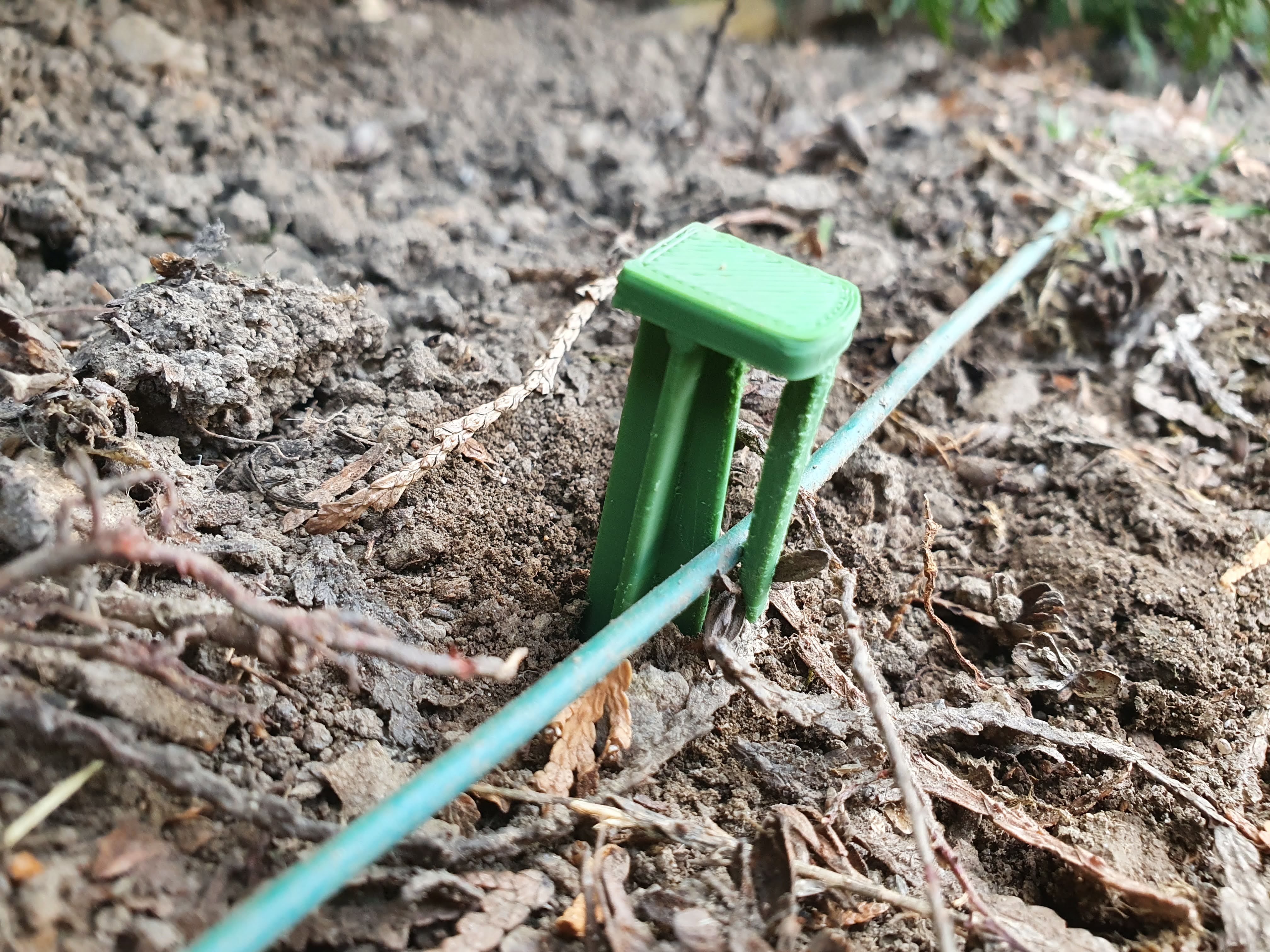 Boundary wire fixing hooks