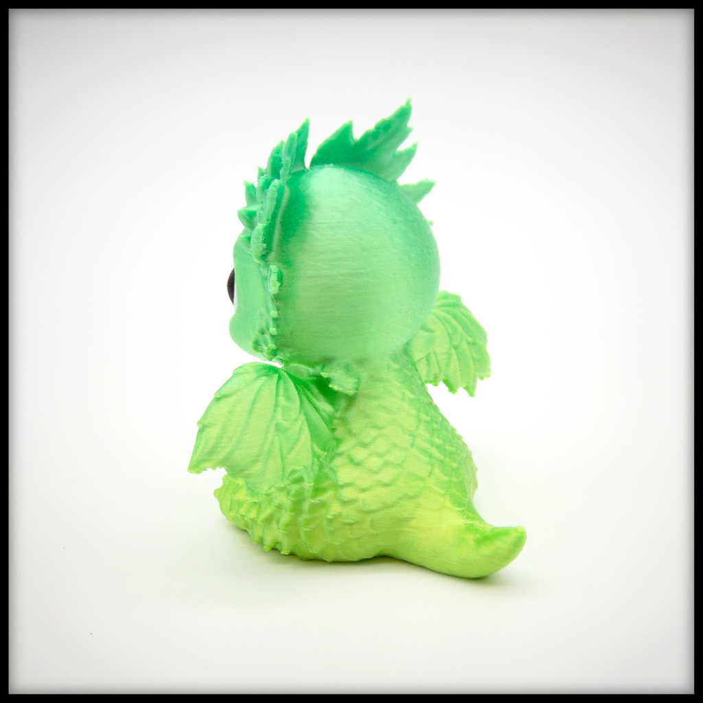 Miniatura 4 do modelo 3D Cute Leaf Dragon + Keychain Version