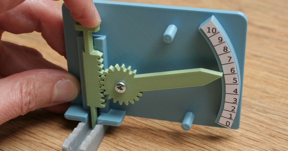 Calibration tool for tire profile gauge by HD_Creator Download free STL model