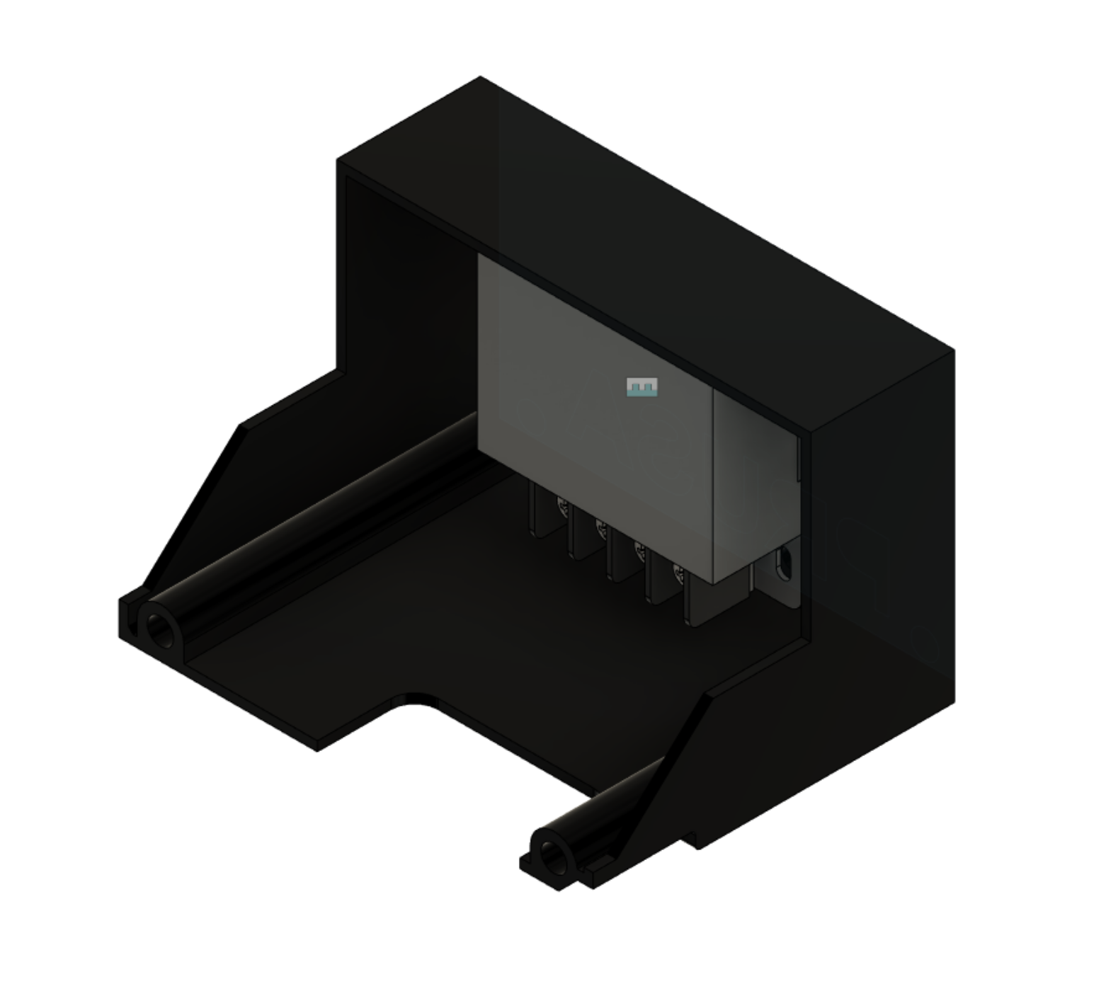 Delta PSU Cover with 5v DC-DC converter mounts