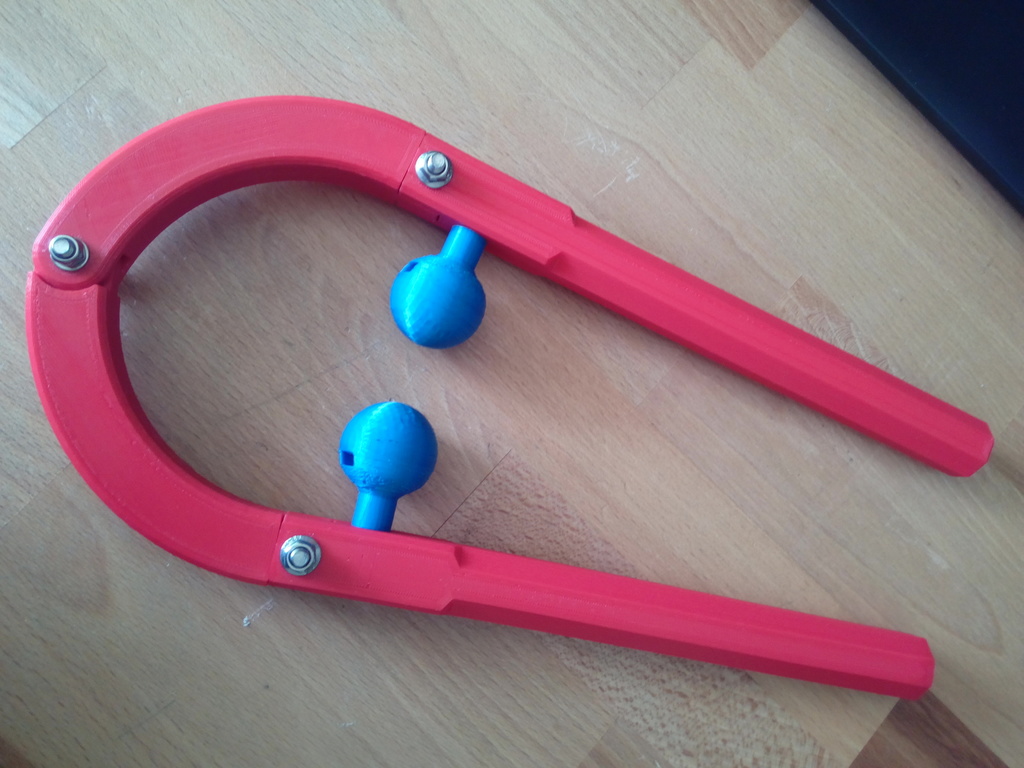 UShaped Deep Tissue Self Massage Tool by b3n3d1k7 Download free STL