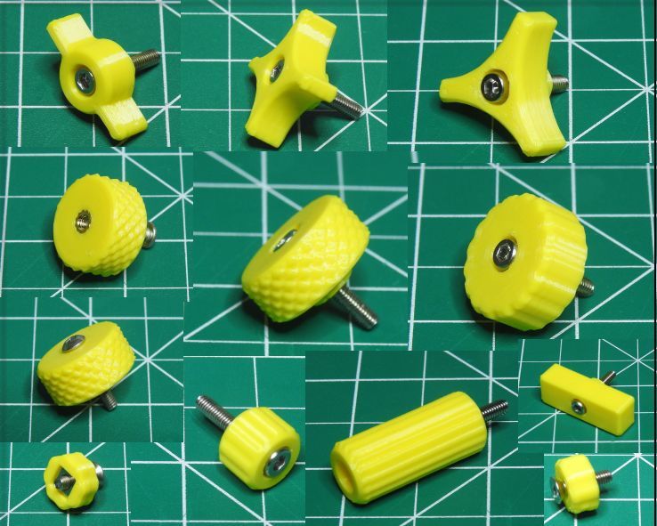 Universal Screw Knob Maker (OpenSCAD)
