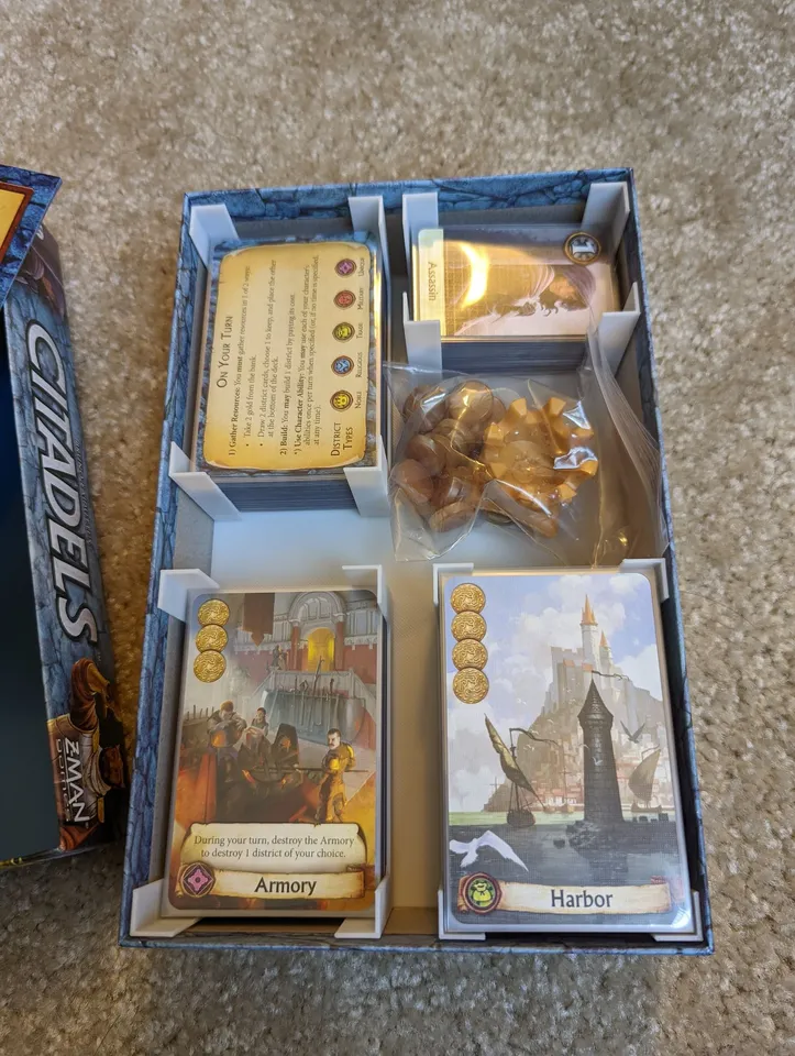 Citadels Revised Edition (2021) Board Game Insert by tuturuu | Download  free STL model | Printables.com