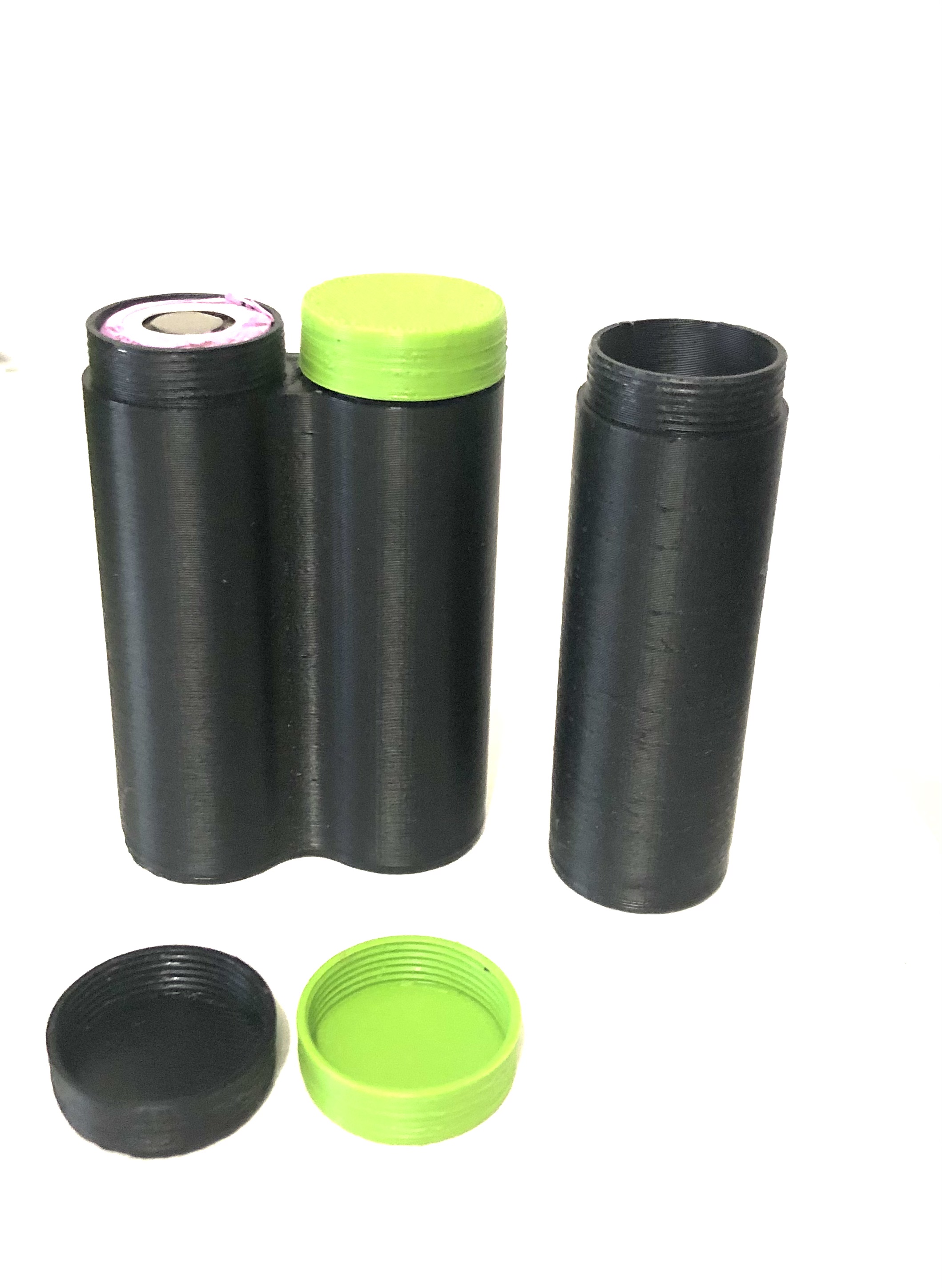 18650 Case Simple and Double Cell 18650x2 Slim Battery