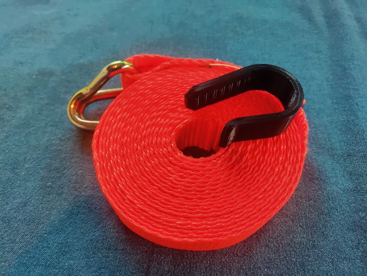 Miniatura 2 do modelo 3D Simple ratched strap clip