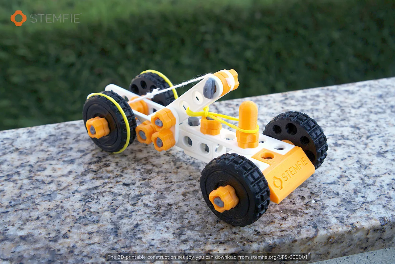 STEMFIE rubber-band-driven car by Stemfie3D | Download free STL model |  Printables.com