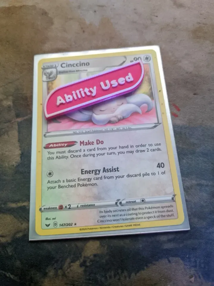 Pokemon Trading Card Game - Ability Used Marker by JotaEmePM | Download  free STL model | Printables.com
