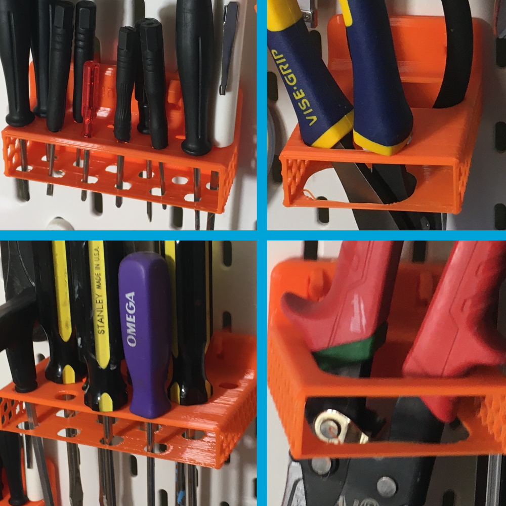 Hanging mounts for Ikea Skadis Pegboard