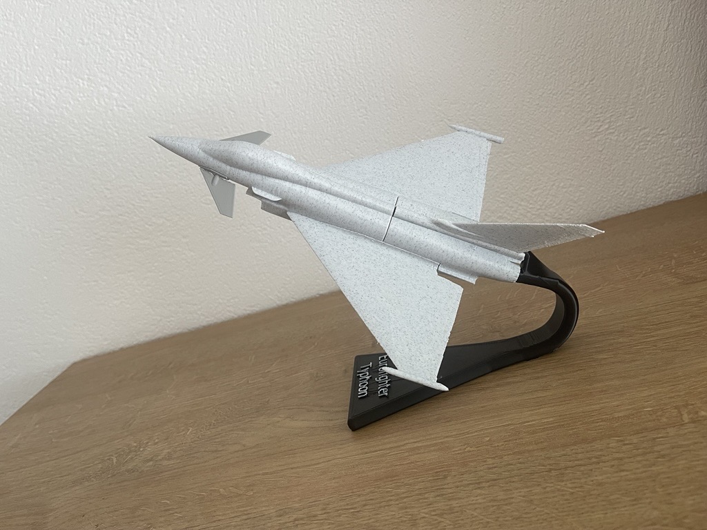 Eurofighter Typhoon jet with stand remix