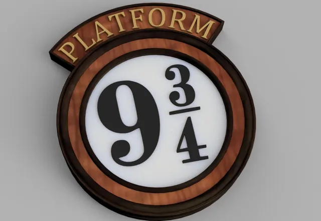 Harry Potter 9 3/4 Platform Sign