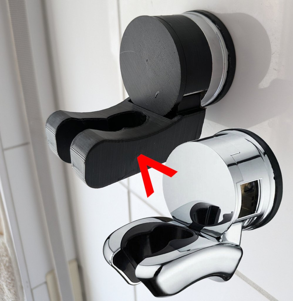 sucker cup showerhead holder replacement parts