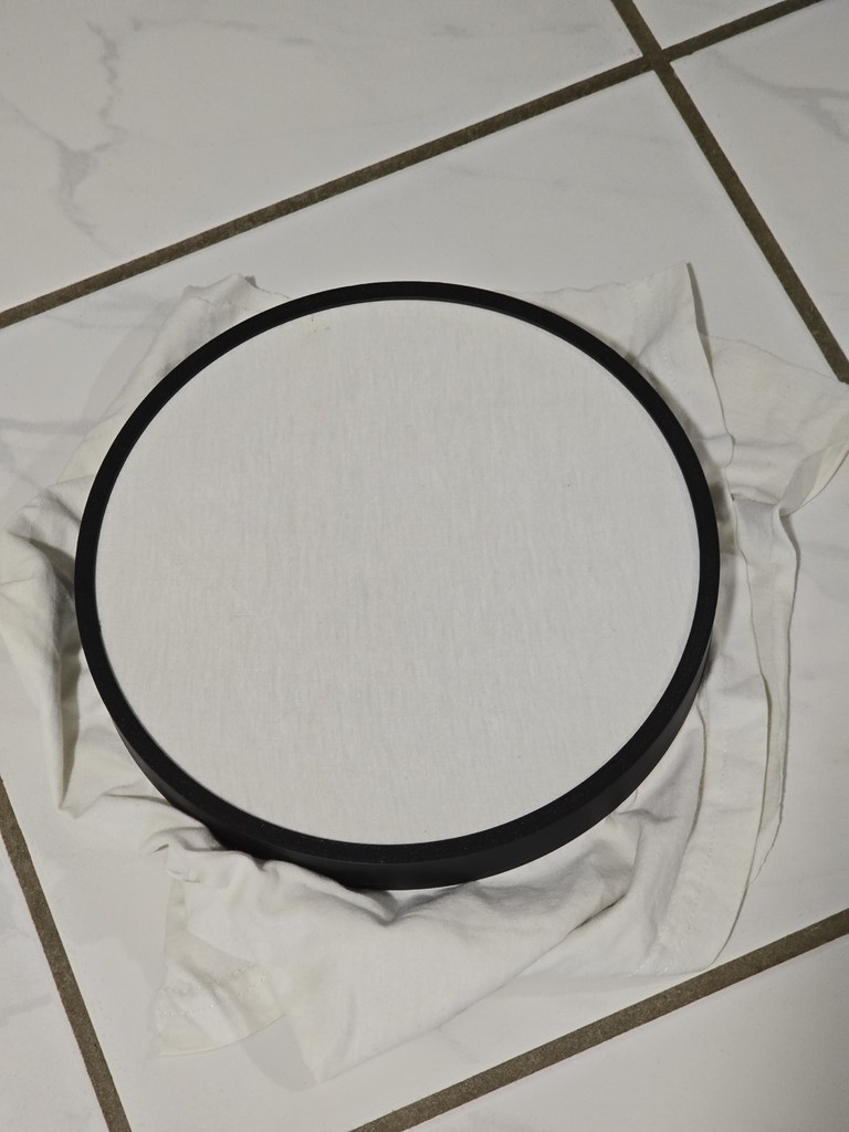 Telescope push-fit diffuser cap for generating flats with a t-shirt — thumbnail 2