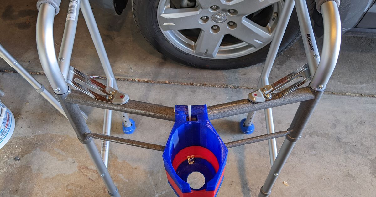 Walker, Cup Holder by 3DPT Download free STL model