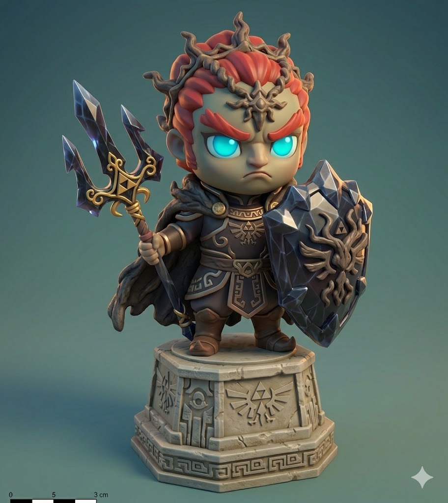 Ganondorf Chibi - Seigneur des Ténèbres 3D model