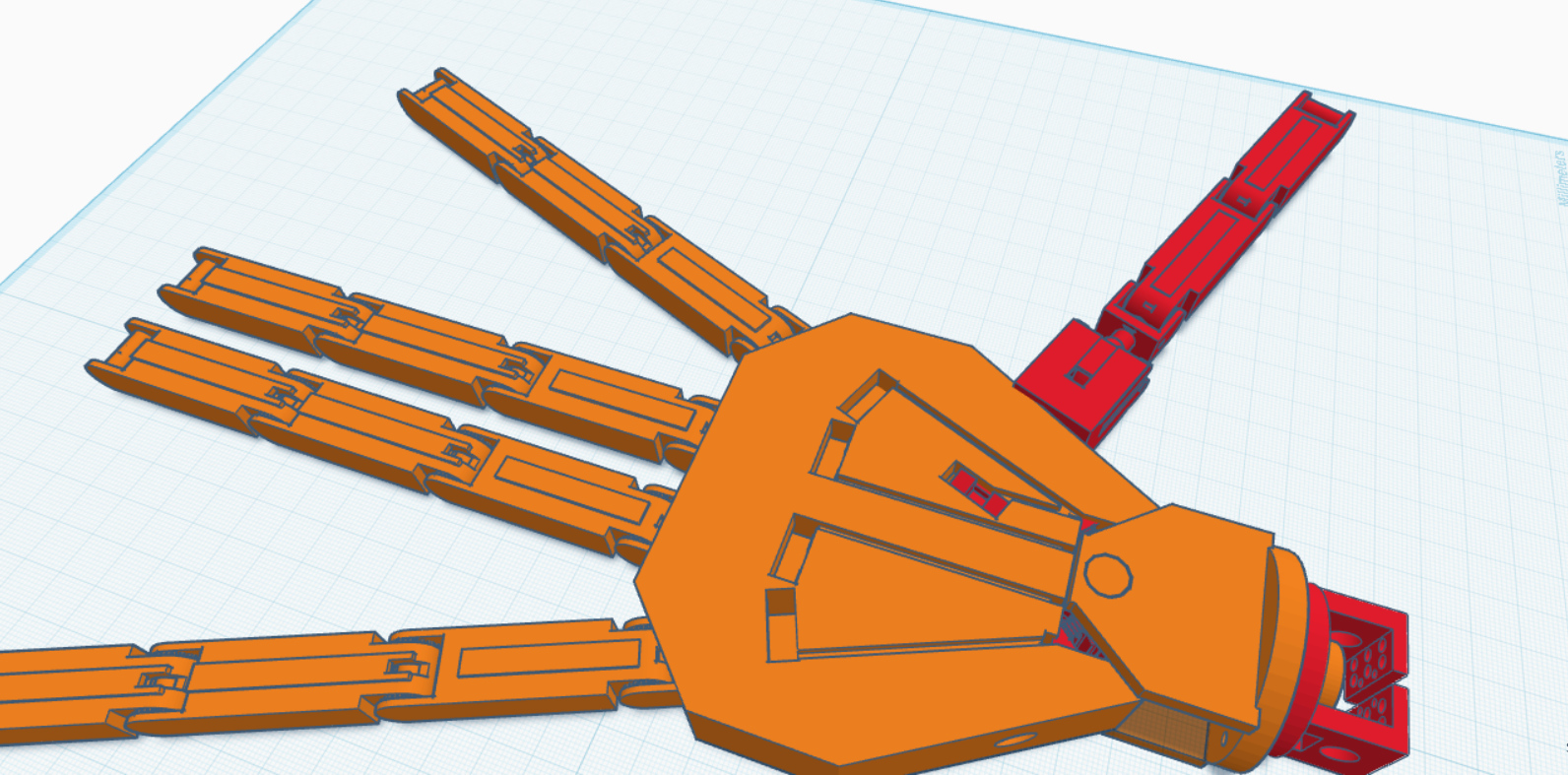 robot hand 3D model by Hungrybeans1