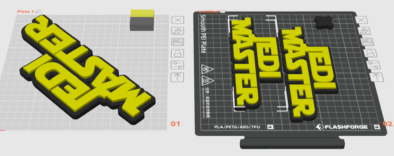 Jedi Master sign 2 sizes