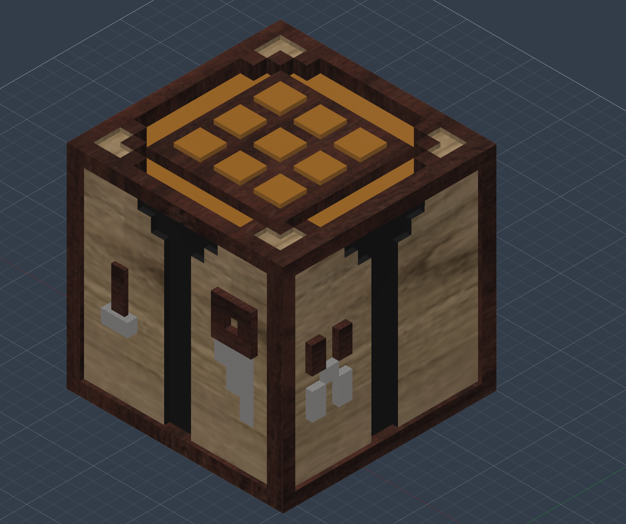 Miniatura 2 do modelo 3D Minecraft Crafting Table
