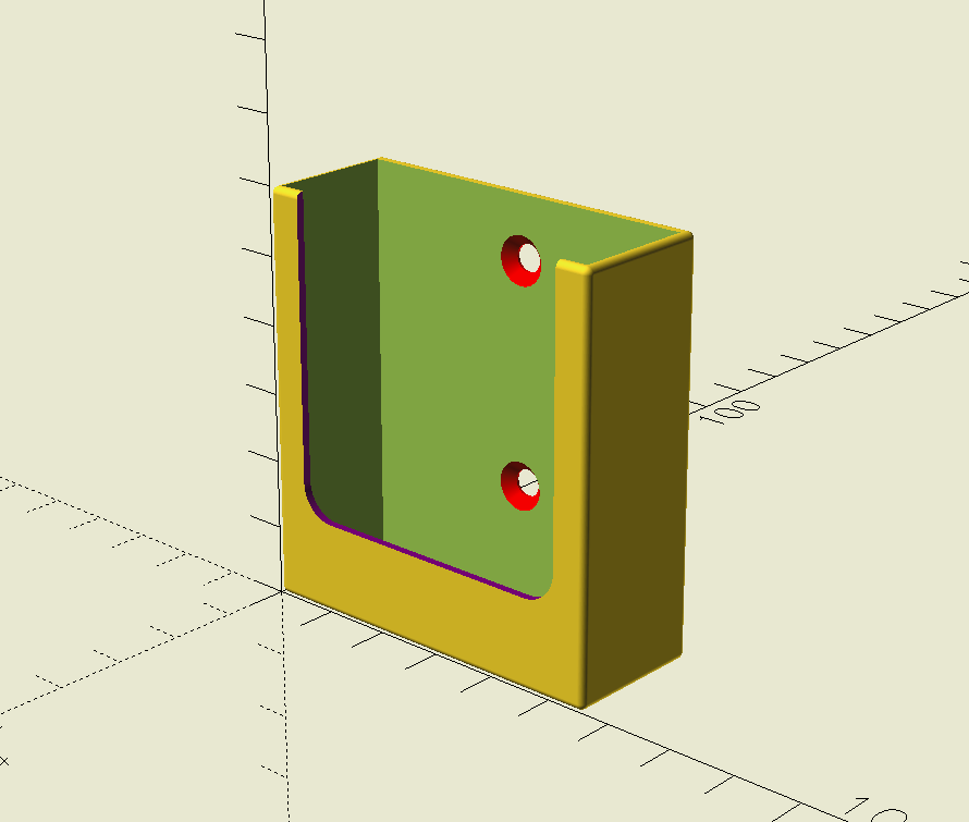 Miniatura 16 do modelo 3D Customisable Remote Control Holder Generator