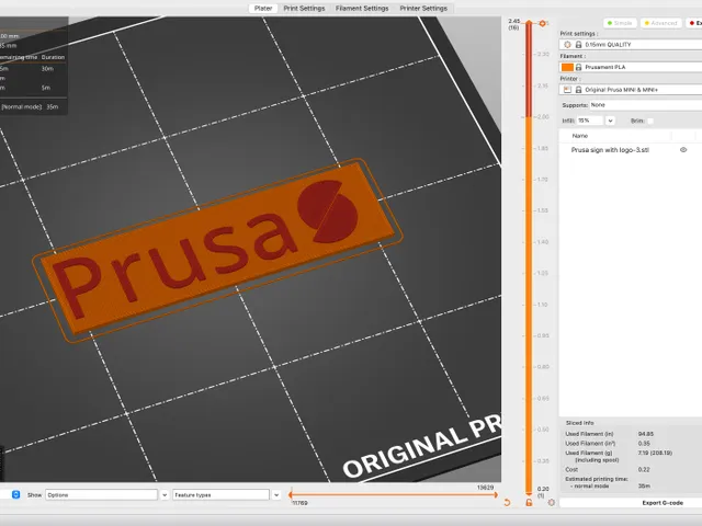 Prusa sign with logo