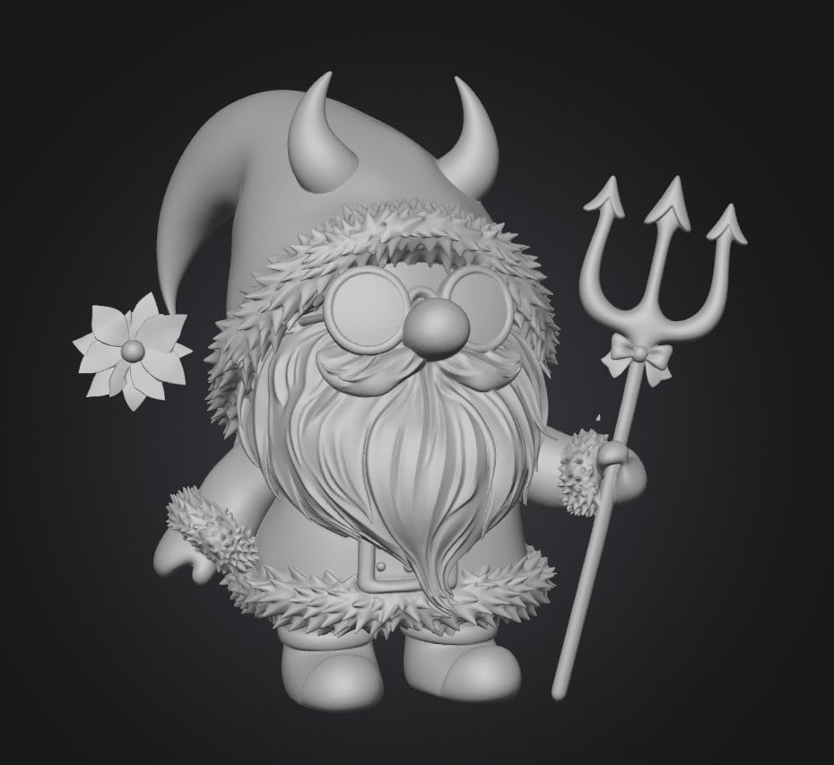 Devil Santa Gnome