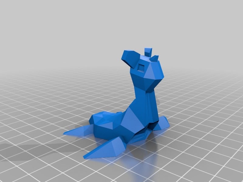 Miniatura 4 do modelo 3D Lapras Low Poly - dual/multi